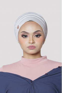 MARILYN INSTANT TURBAN COTTON - GREY